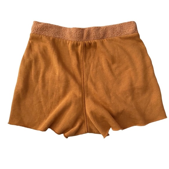 Free People Movement Burnt Orange High Waist Fleece Lined Shorts Extra Small XS - Picture 2 of 16